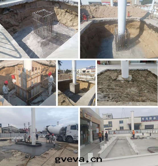 潮(cháo)州宝源加油(yóu)站安(ān)全(quán)隐患整改項目外(wài)包(bāo)式柱(zhù)脚施工过程.jpg